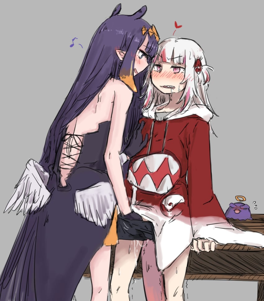gawr gura, ninomae ina'nis, and takodachi (hololive and 2 more) drawn by aoi_(aoisaka)