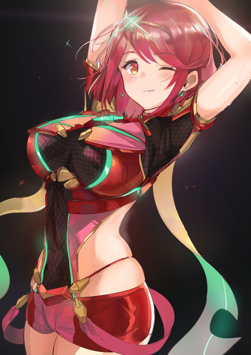 pyra (xenoblade chronicles and 1 more) drawn by ormille