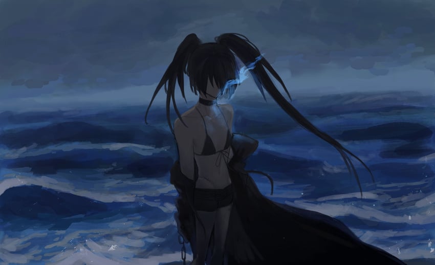 black rock shooter (black rock shooter) drawn by parasite_0110