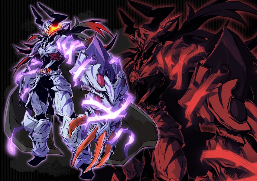 kamen rider buffa and kamen rider buffa plosion rage (kamen rider and 2 more) drawn by linnnoj