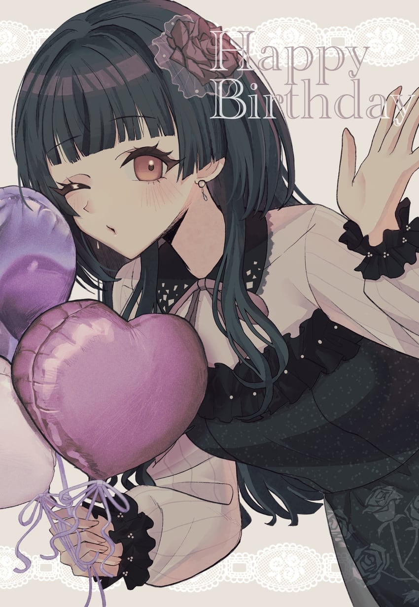 mayuzumi fuyuko (idolmaster and 1 more) drawn by rebanira_kaisan