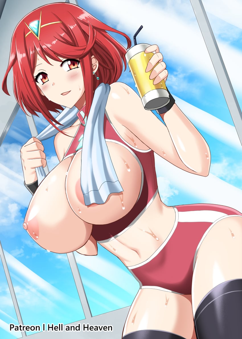 pyra (xenoblade chronicles and 1 more) drawn by hellandheaven