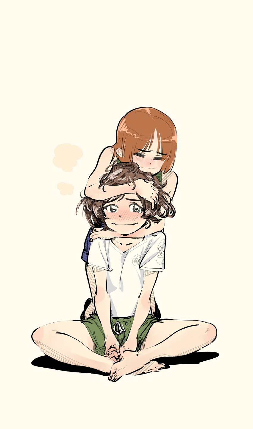 nishizumi miho and akiyama yukari (girls und panzer) drawn by horie_ryuu