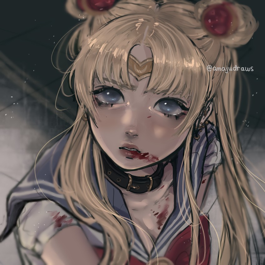 tsukino usagi and sailor moon (bishoujo senshi sailor moon and 1 more) drawn by anajudraws