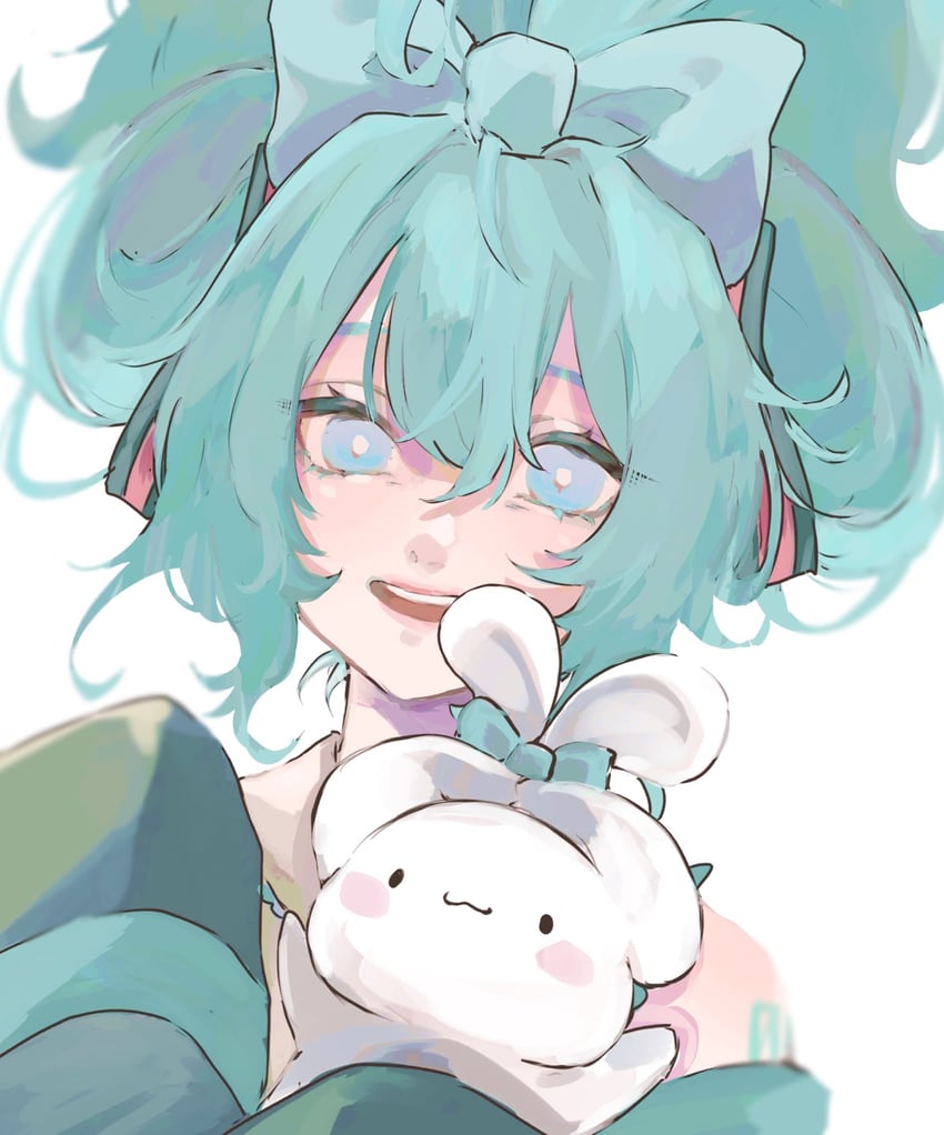 hatsune miku, cinnamoroll, and cinnamiku (vocaloid and 2 more) drawn by oj_0624