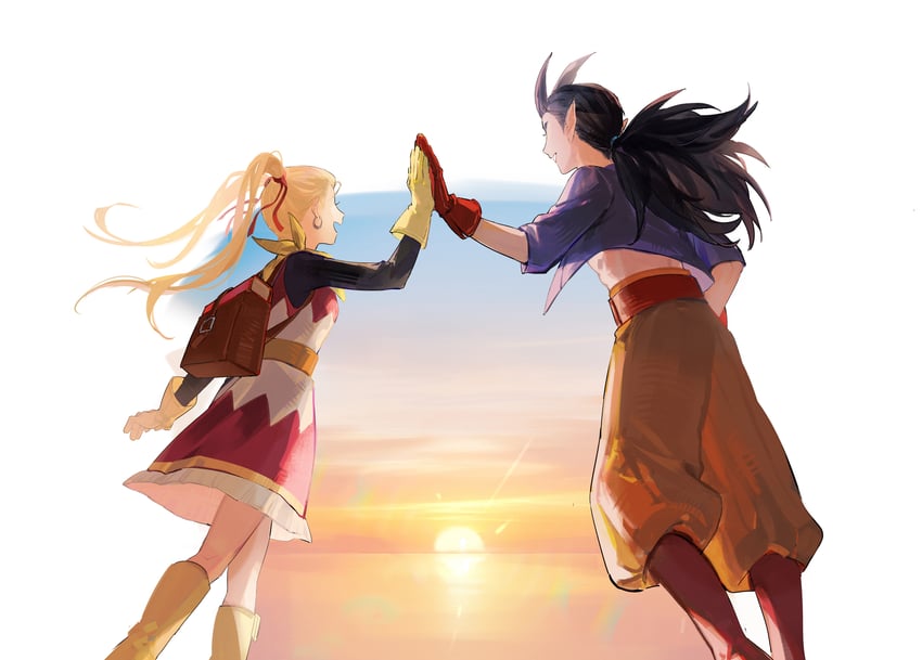 sidoh and female builder (dragon quest and 1 more) drawn by rayrayray003