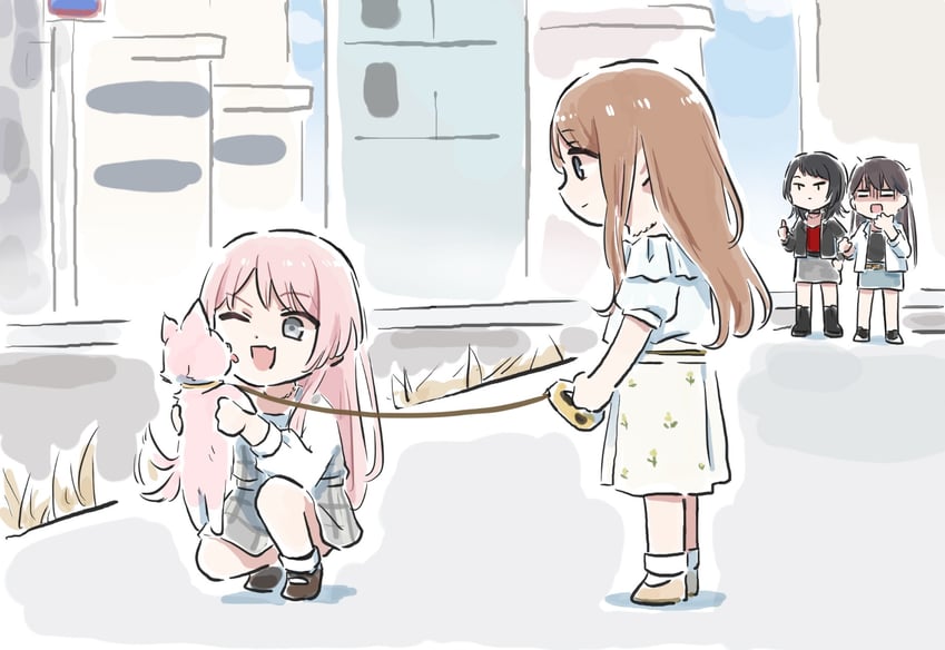 chihaya anon, nagasaki soyo, shiina taki, and yahata umiri (bang dream! and 1 more) drawn by lyy