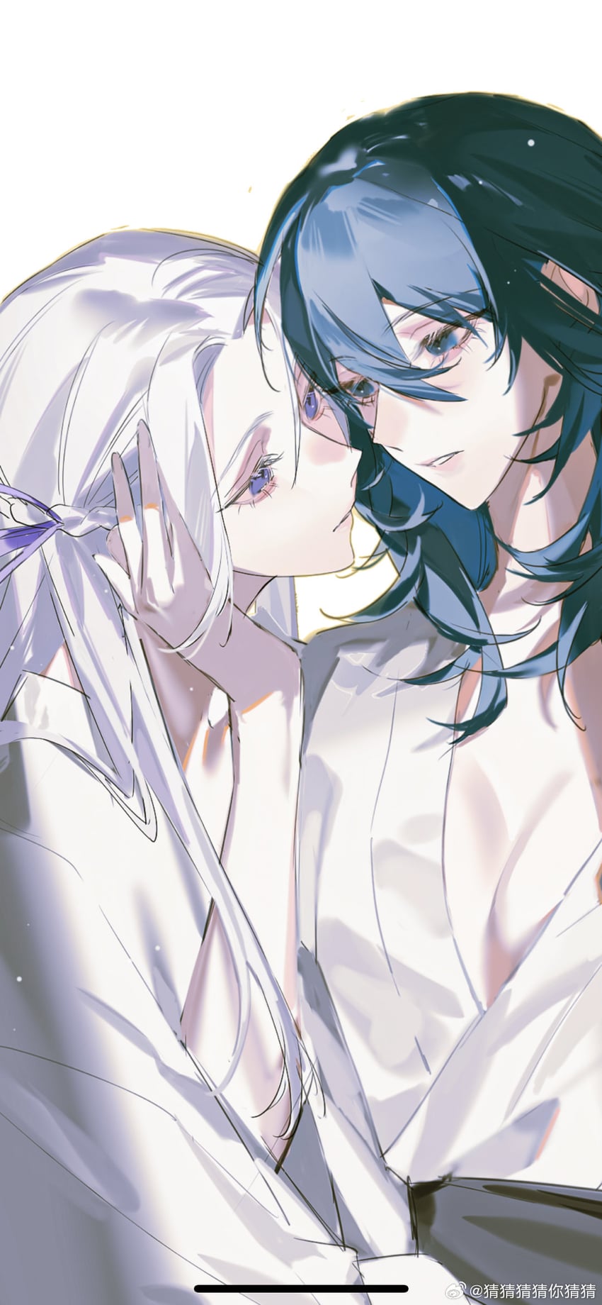 female byleth and edelgard von hresvelg (fire emblem and 1 more) drawn by caicaicaicai_ni_caicai