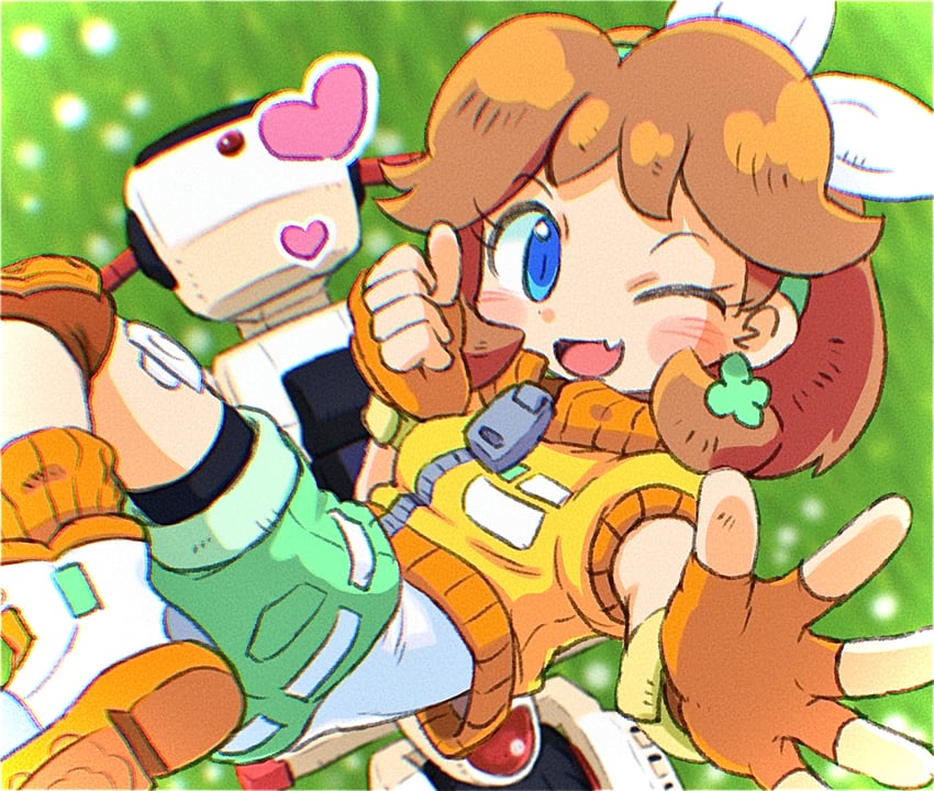 princess daisy (mario and 2 more) drawn by ikaheigen