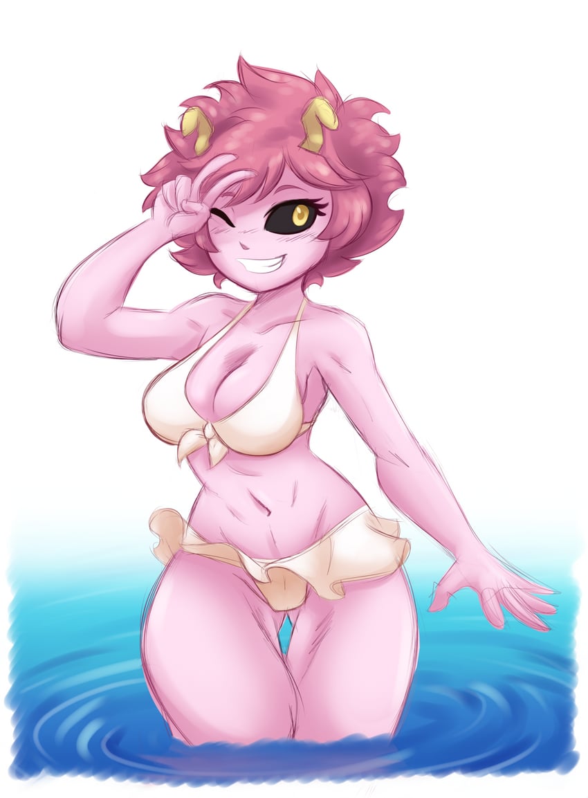 ashido mina (boku no hero academia) drawn by ambris_art