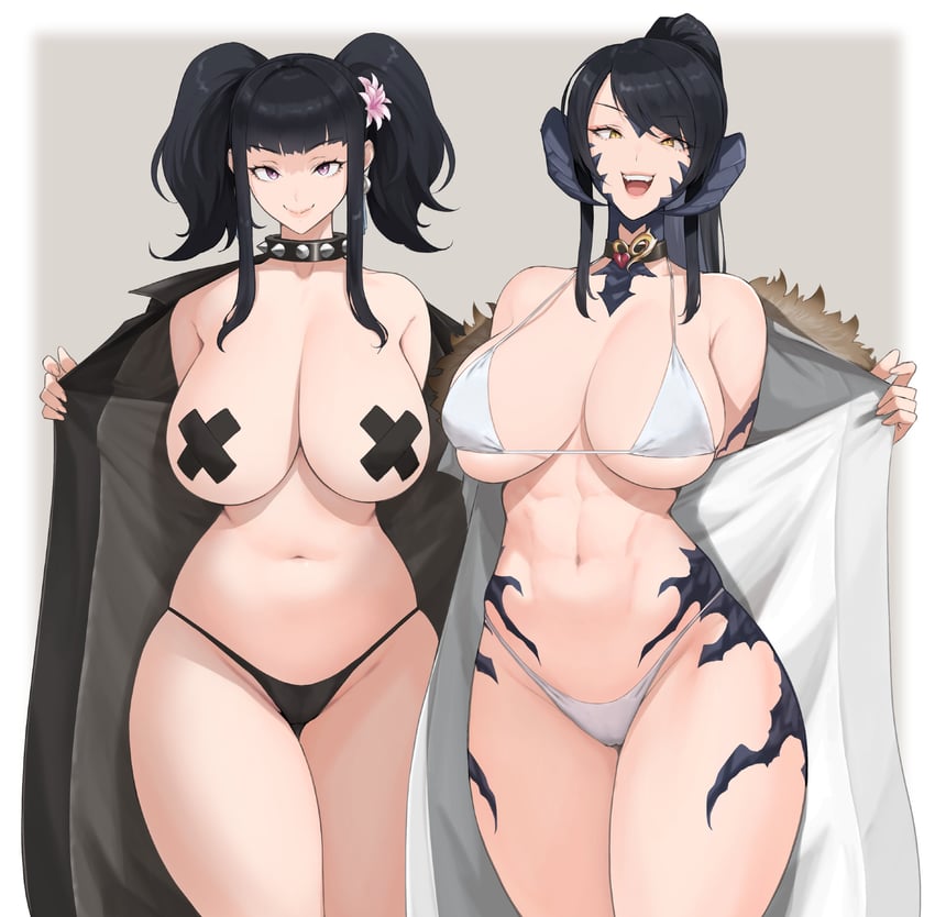 warrior of light and sapphira nyx (final fantasy and 1 more) drawn by anagumasan