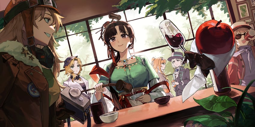 vertin, sonetto, regulus, apple, druvis iii, and 2 more (reverse:1999) drawn by gyeol_124