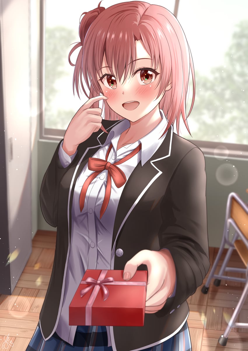 yuigahama yui (yahari ore no seishun lovecome wa machigatteiru.) drawn by akiyama0818
