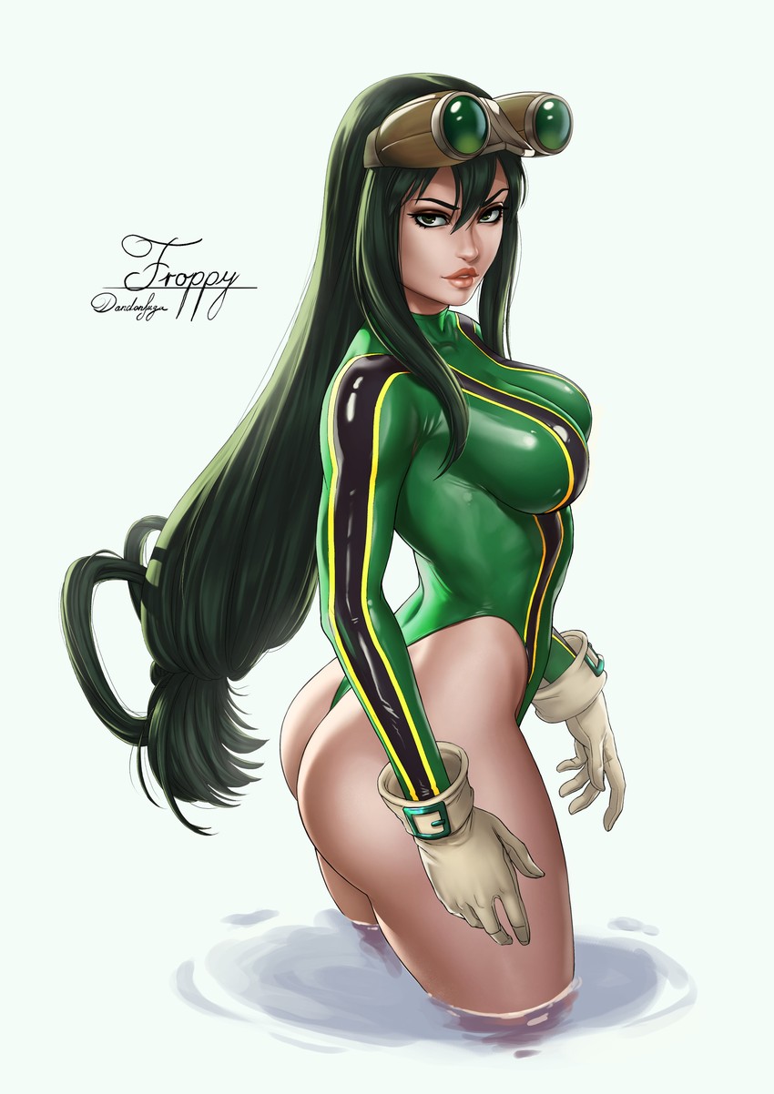 asui tsuyu (boku no hero academia) drawn by dandon_fuga