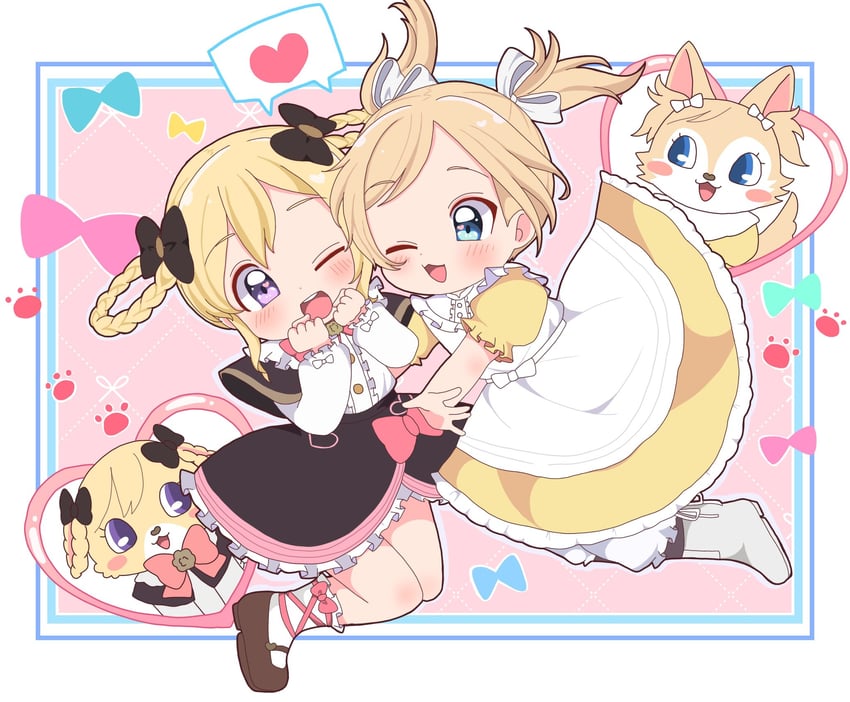 elise and lissa (fire emblem and 2 more) drawn by rukinya_nya