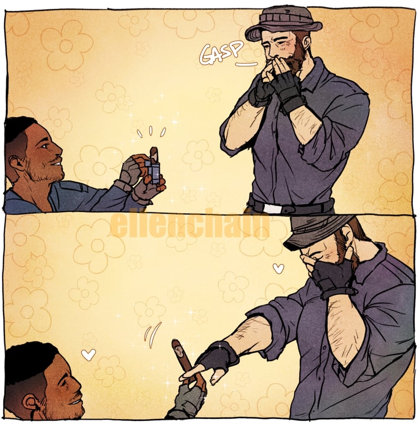 captain price and gaz (call of duty and 1 more) drawn by ellen_chain