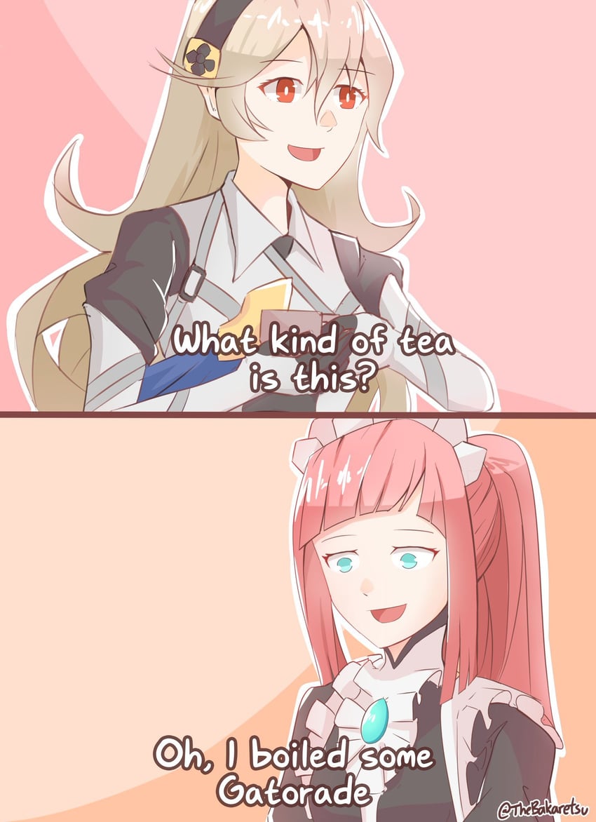 female corrin and felicia (fire emblem and 1 more) drawn by bakaretsu