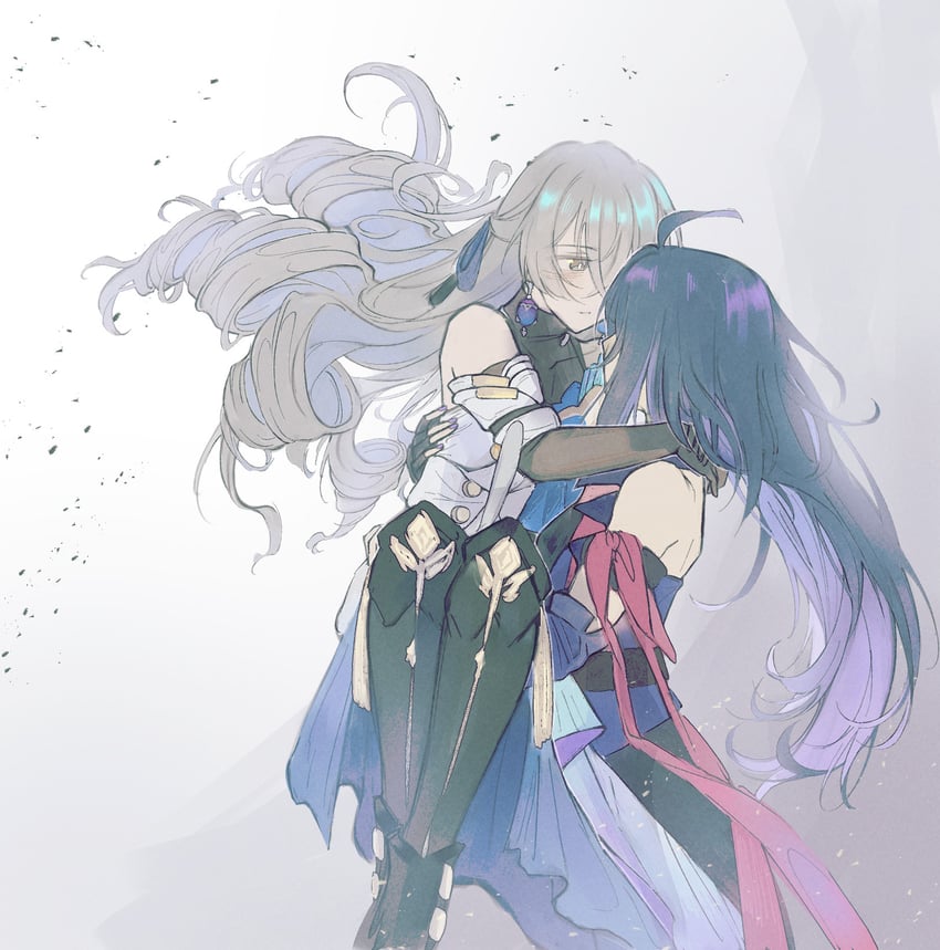bronya rand and seele (honkai and 1 more) drawn by livpoid