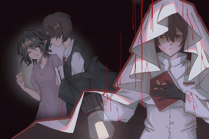 jabuchi you and yanagi nina (saibou shinkyoku) drawn by longjingjie524
