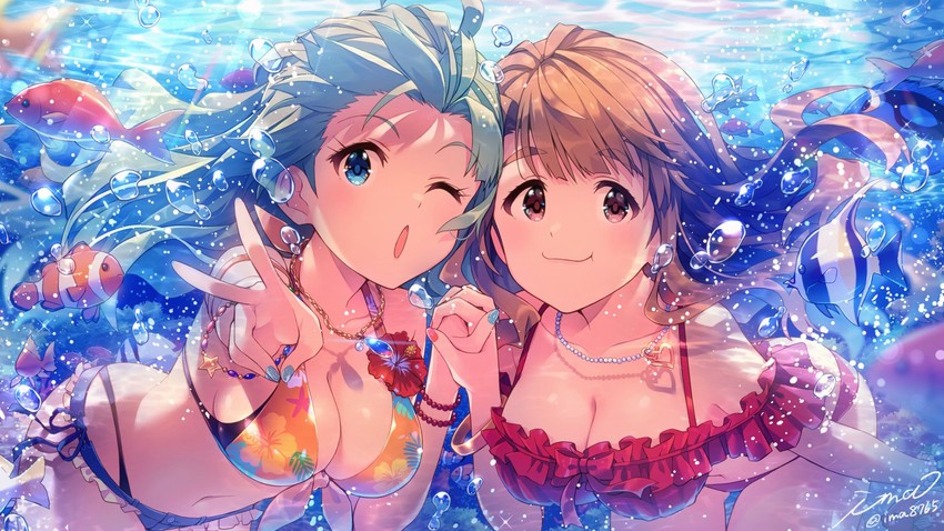 shimabara elena and miyao miya (idolmaster and 2 more) drawn by ima_(lm_ew)