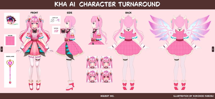 kha ai (framers vtuber project) drawn by kabosu_(anna_neji)