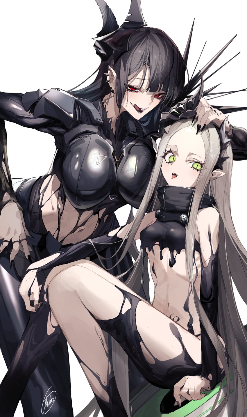 leviathan and behemoth (goddess of victory: nikke) drawn by ankoro_mochi
