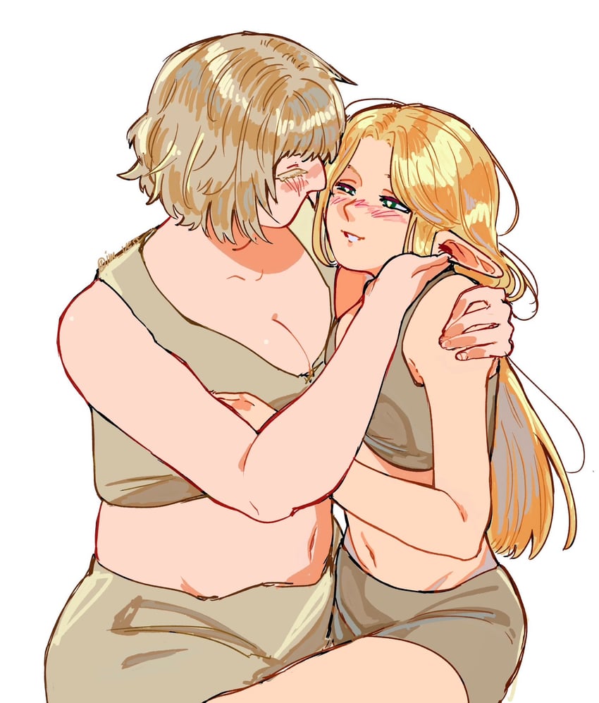 marcille donato and falin touden (dungeon meshi) drawn by im_vess