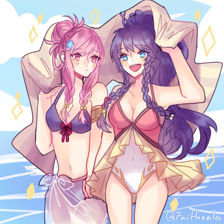 tana and marisa (fire emblem and 2 more) drawn by faithoala