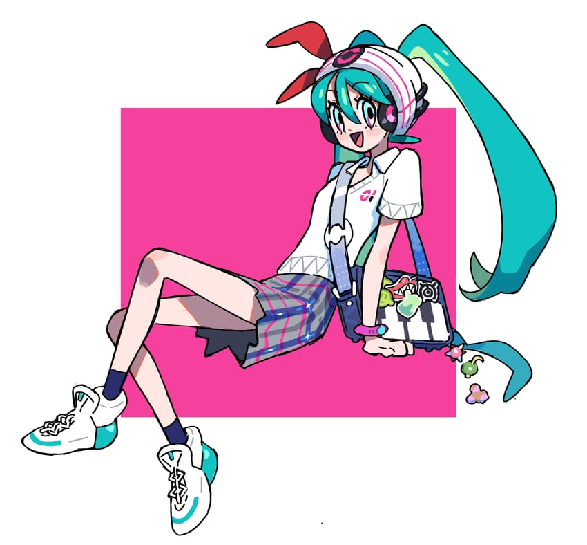 hatsune miku and psychic miku (pokemon and 2 more) drawn by kaatokun