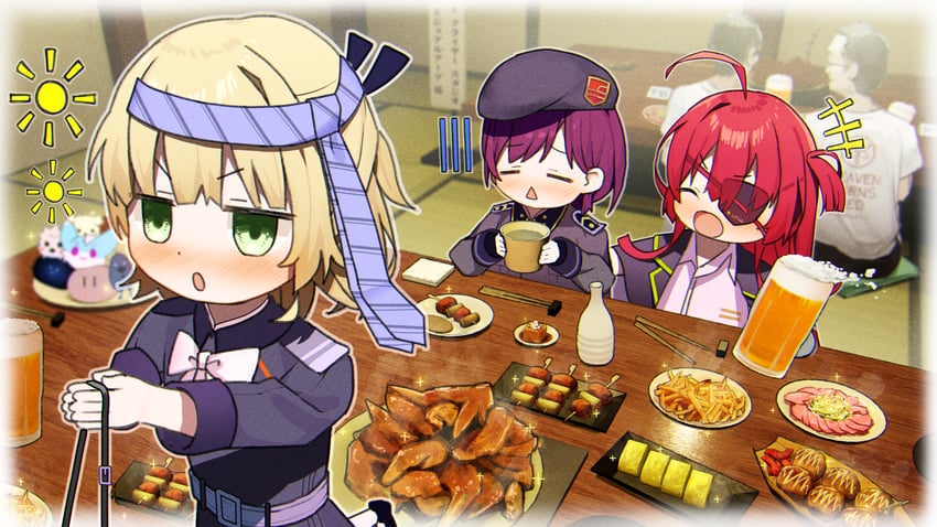 nanase nanami, tezuka saki, and asami makiko (lycoris recoil and 1 more) drawn by rinki_oohen