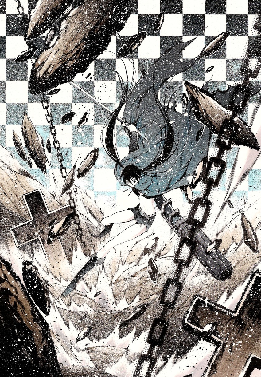 black rock shooter (black rock shooter) drawn by moonsorrow