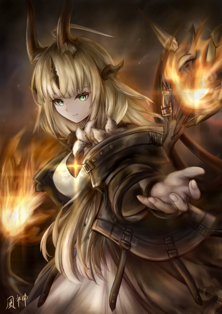 reed and reed the flame shadow (arknights) drawn by fuugami