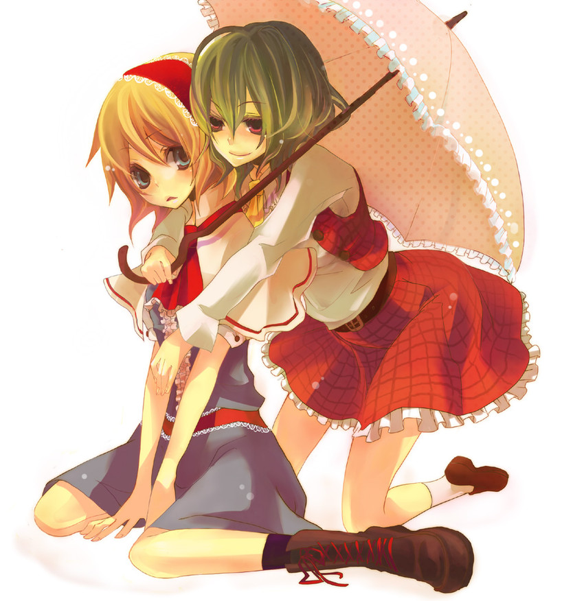alice margatroid and kazami yuuka (touhou) drawn by musou_yuchi