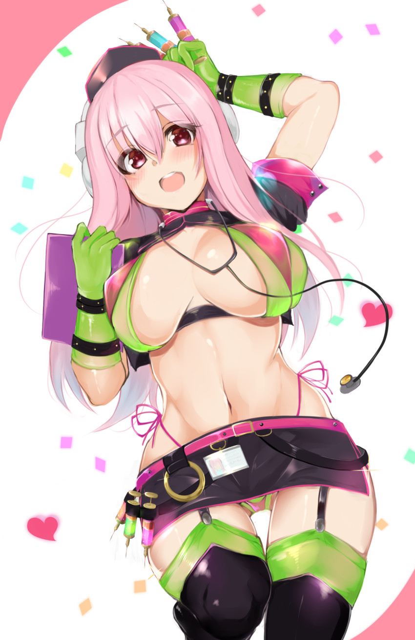 super sonico and florence nightingale (fate and 2 more) drawn by ashino