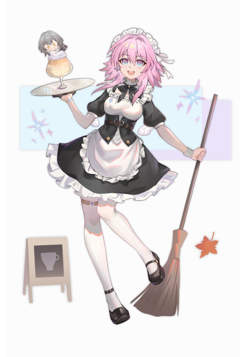 trailblazer, stelle, and march 7th (honkai and 1 more) drawn by siro_jun