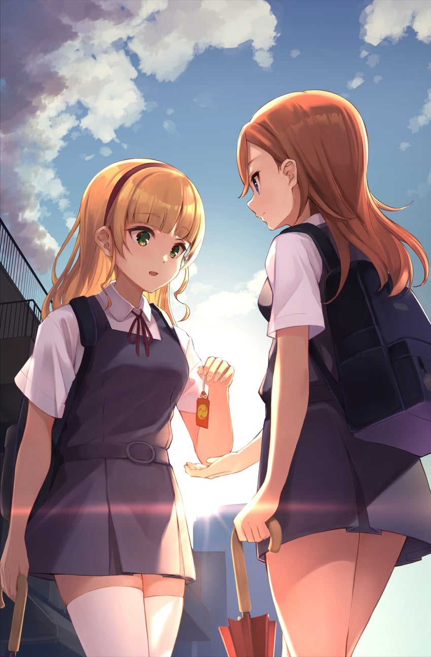 shibuya kanon and heanna sumire (love live! and 1 more) drawn by cowengium