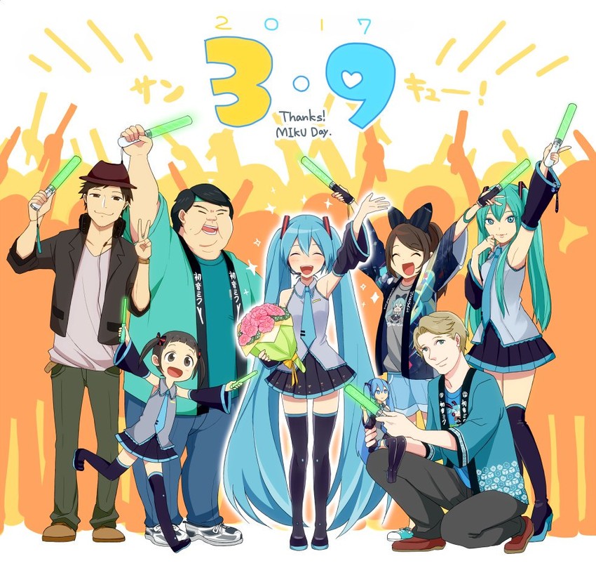 hatsune miku (vocaloid and 1 more) drawn by nokuhashi