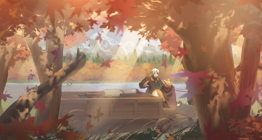 holo and craft lawrence (spice and wolf) drawn by archipostfestum