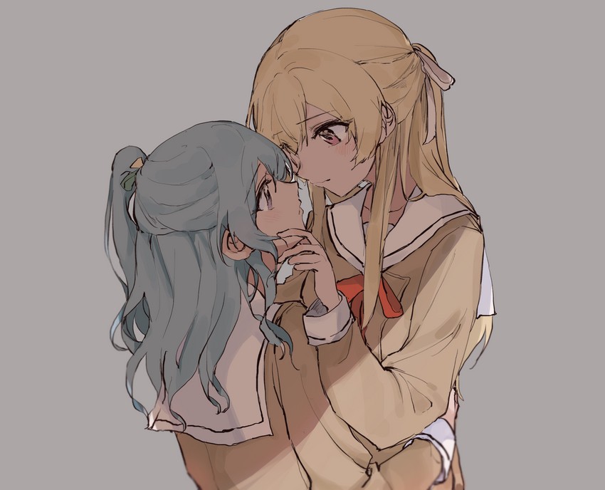 matsubara kanon and shirasagi chisato (bang dream!) drawn by kyudoli