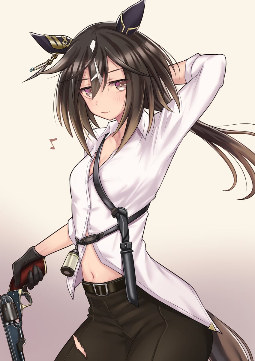 kino and stay gold (umamusume and 1 more) drawn by teaclaw