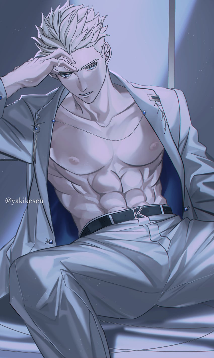 millions knives (trigun and 1 more) drawn by yakikesen