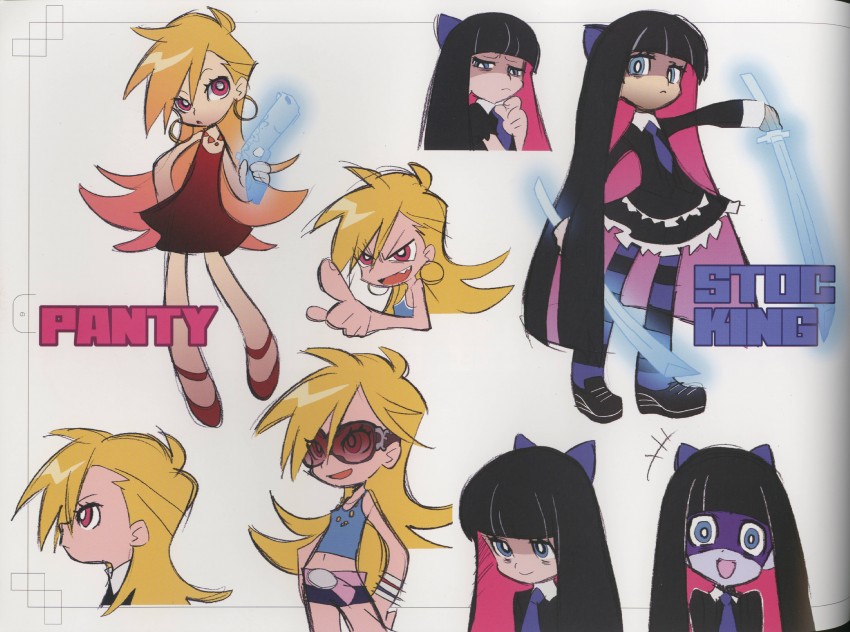 stocking and panty (panty & stocking with garterbelt) drawn by nishigori_atsushi