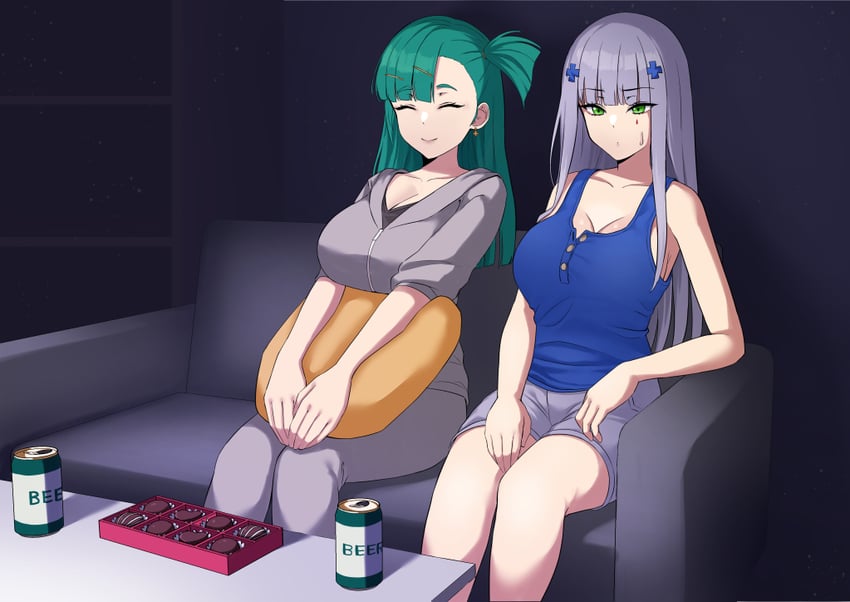 hk416 and g28 (girls' frontline) drawn by krs_(karasu)