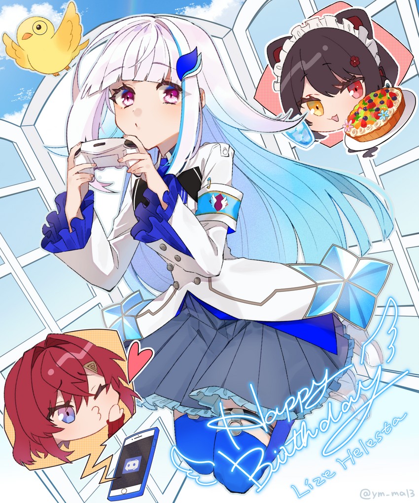 lize helesta, ange katrina, inui toko, and sebastian piyodore (nijisanji and 1 more) drawn by akym