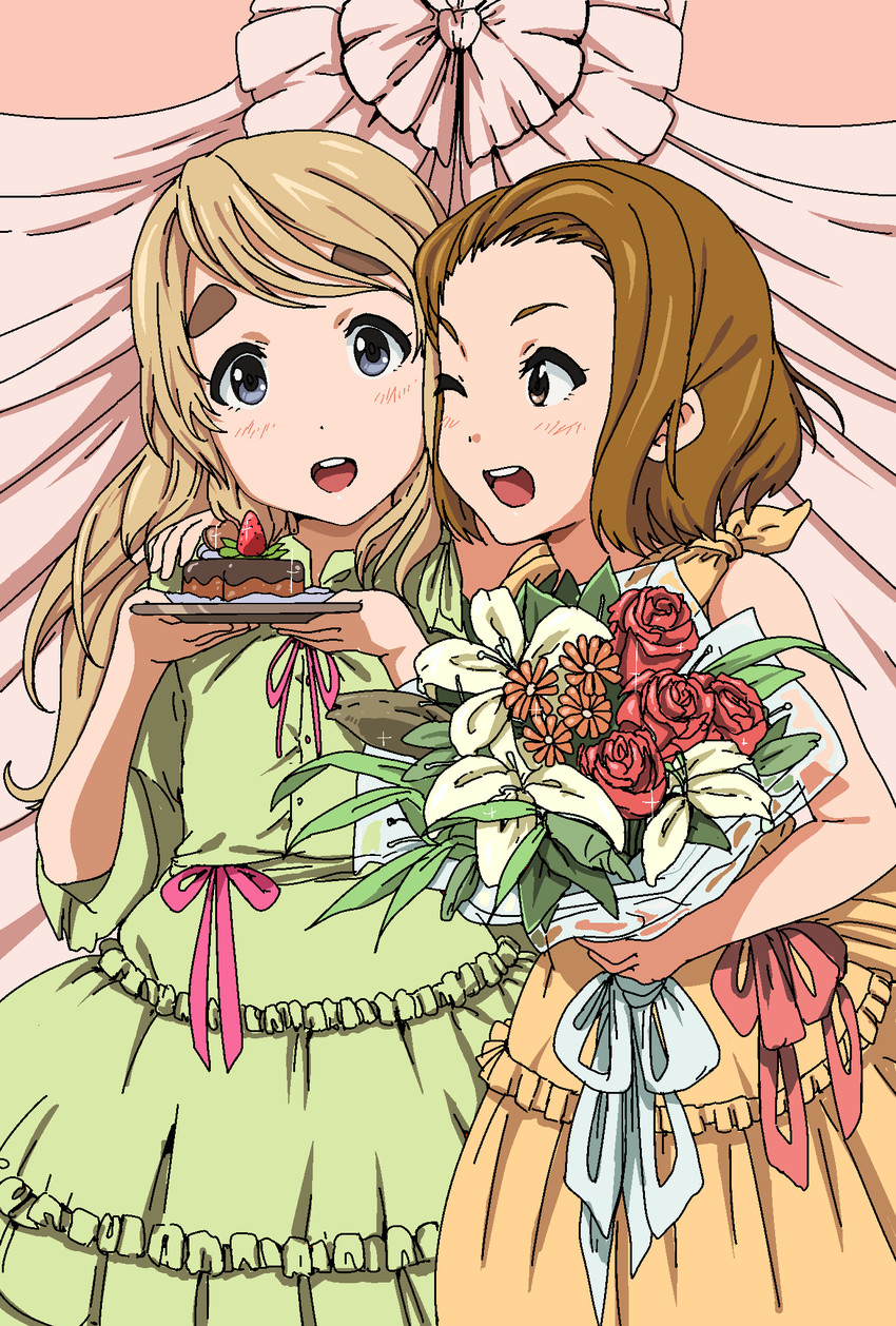tainaka ritsu and kotobuki tsumugi (k-on!) drawn by kanau