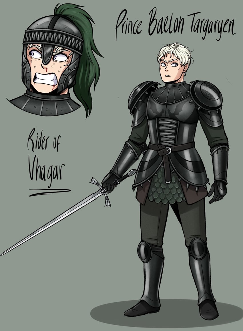 baelon targaryen (a song of ice and fire and 1 more) drawn by ackerbangbang