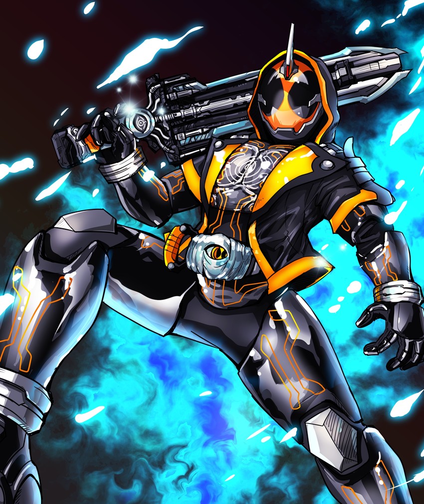 kamen rider ghost (kamen rider and 1 more) drawn by sharumon