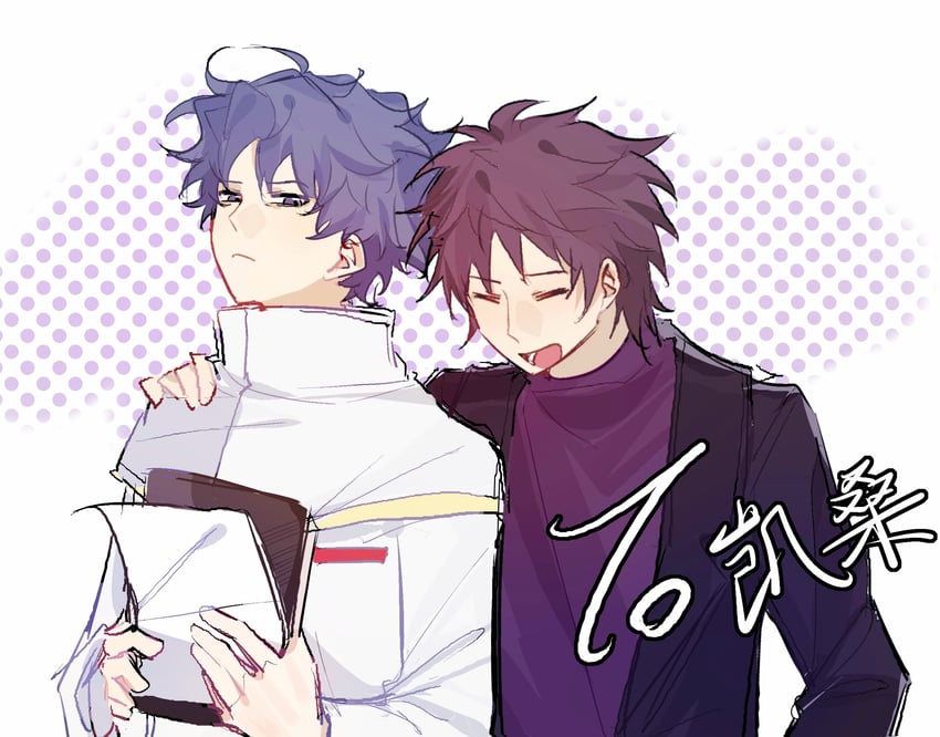 utsugi noriyuki and harada minoru (saibou shinkyoku) drawn by xilanai