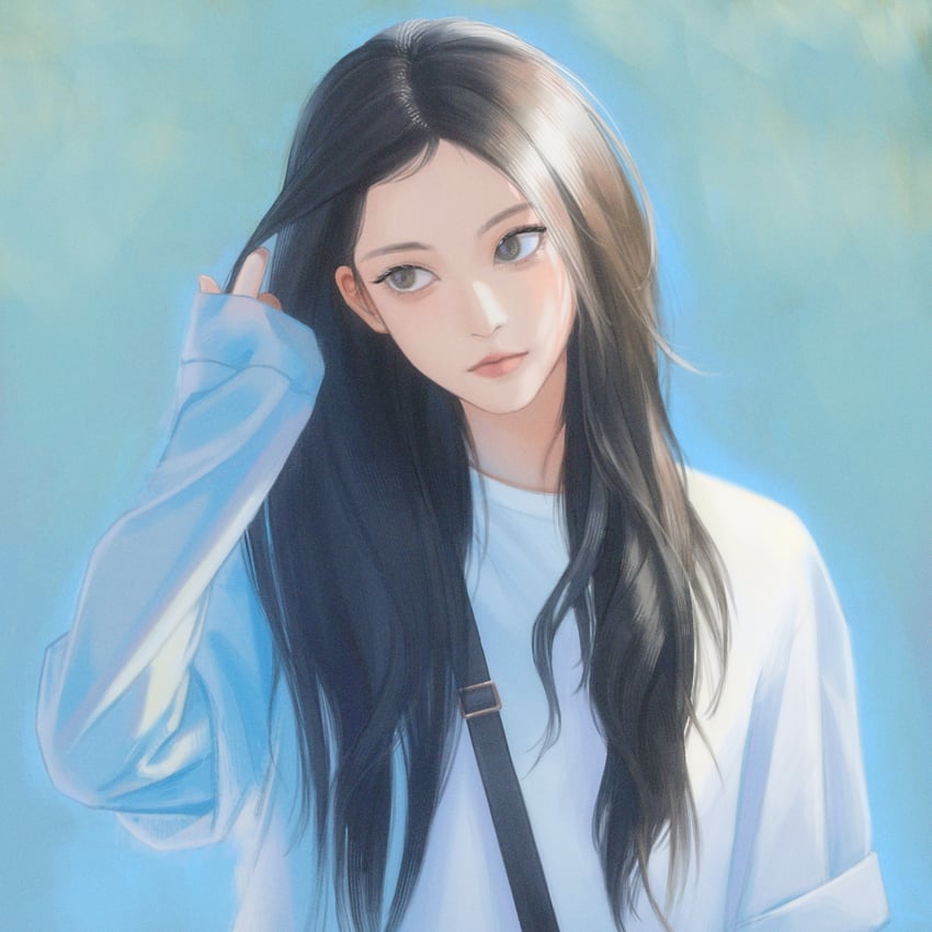 haerin (real life and 1 more) drawn by zpyzephyr