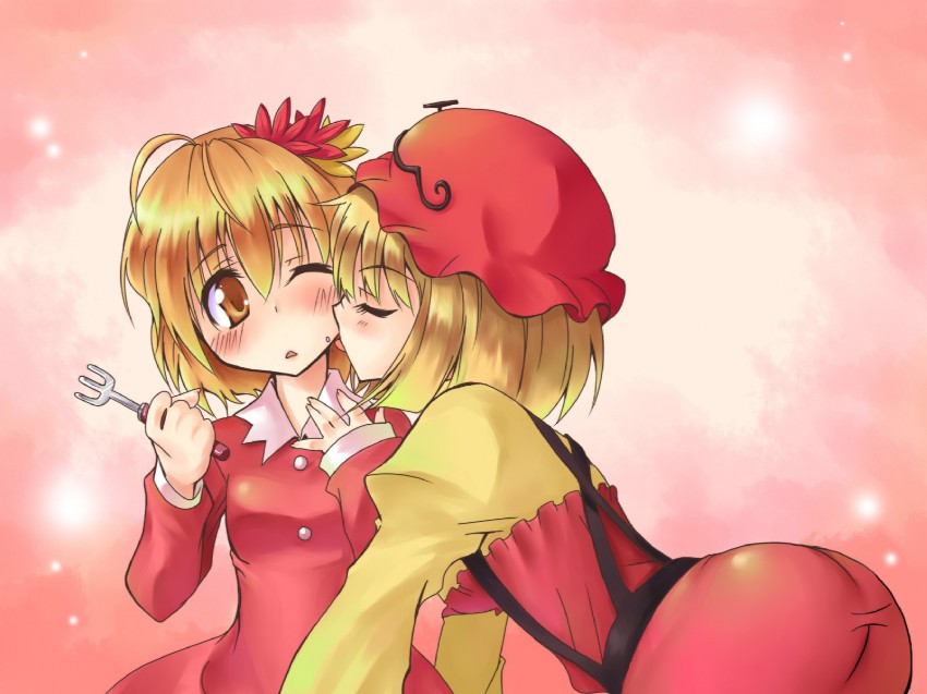 aki minoriko and aki shizuha (touhou) drawn by hirase_yuu